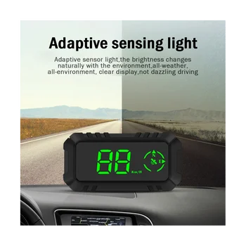 G7 Univerzálny Auto HUD Auta GPS Head-Up Displej Rýchla Príručka pre Plochý Meter Auto Dodávky