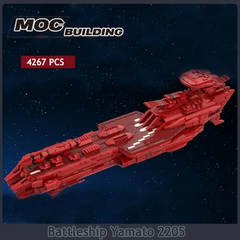 Space Battleship Yamato 2205 MOC Stavebné Bloky Imperial Loď Technológie Tehly Vedy Zber Hračky, Vianočné Darčeky