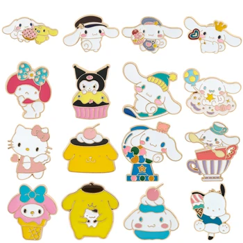 Sanrio Brošňa Spodnej Anime Hello Kitty Moje Melódie Pochacco Kuromi Cinnamoroll Preklopke Kolíky pre Batoh Brošne Golier Šperky