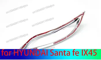 Na rok 2013 2014 2015 2016 pre HYUNDAI Santa fe IX45 ABS Chrome Zadné Hmlové Svetlo Lampy Kryt Výbava