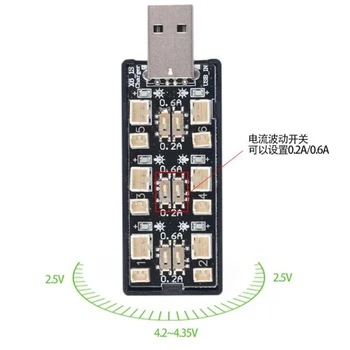 6CH USB na 3,7 V~3.8 V 1S LiHv Lipo Batérie, Nabíjací Adaptér Doska 5V 2A USB Nabíjačka Rada pre RC Hračky Model Batérie