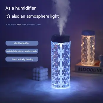 2023 Crystal Zvlhčovač Vzduchu USB Nabíjanie Éterických Olejov, Difuzér, stolná Lampa Ploche Aromaterapia Stroj 7 Farieb Svetla Spálne