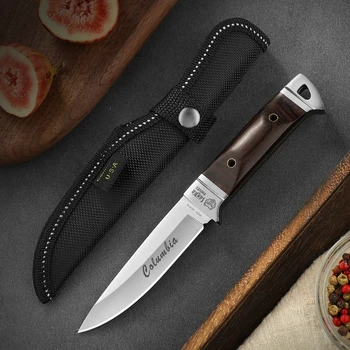 Vonkajšie nôž lovecké nože camping vysoká kvalita profesionálneho self-defense multifunkčné prenosné jesť mäso, ovocie nôž