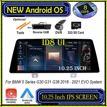 Bezdrôtové Carplay Car Multimedia Player, Rádio, GPS Navigáciu, Android Auto Pre BMW 5 Series G30 G31 G38 2018 - 2021 EVO Systém,