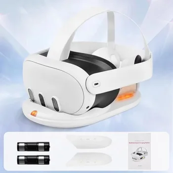 Nabíjací Dok pre Oculus Quest 3 VR Headset Nabíjacej Stanice Rukoväť Radič Ukladacieho Nabíjačka pre Meta Quest 3 Príslušenstvo