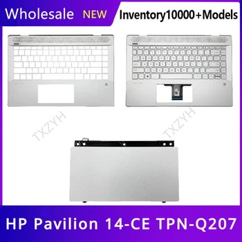 Nové Originálne Pre HP Pavilion 14-CE TPN-Q207 Notebook C Shell Klávesnice Hornej opierka Dlaní Kryt Opierka Dlaní Rám Prípade Striebro