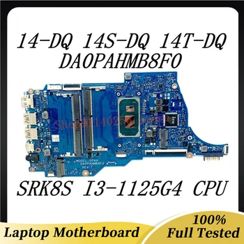Doske DA0PAHMB8F0 Pre HP Pavilion 14-DQ 14S-DQ 14T-DQ Notebook Doska S SRK8S I3-1125G4 CPU DDR4 100% Plnej Testované Dobré