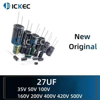 Kaly Inline Elektrolytické Kondenzátory 27UF 35V 50 100V 160V 200V 400V 420V 500V