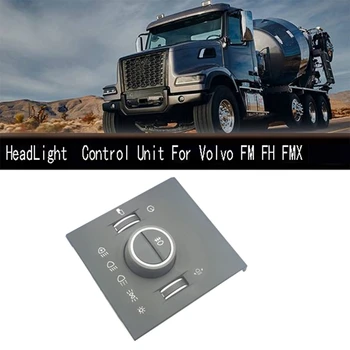 1 KS Truck Svetlometu Spínač ovládacej Jednotky Čierneho Plastu Pre Volvo FM FH FMX Svetlometu Úprava Panel