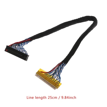 LVDS Kábel FIX-30 Pin 2 kanály Pre 17-26 palec LCD/LED Panel Regulátora 25 cm