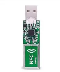 1pcs Mieste MIKROE-2540 NFC rfid converter nástroj USB Dongle PN7150 Rozvoj