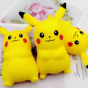 Mochi hračka Pokémon pikachu štipku Grimasa Anime Obrázok Dekorácie kolekcie dievča cenu Valentína, Narodeniny Vianočný darček