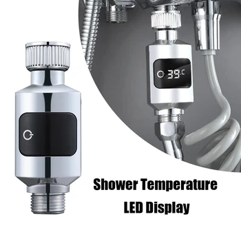 Kúpeľňa Vaňa Sprcha Kohútikov Vody Teplomer Elektrickej energie, LED Digitálny Displej Vaňou Teplota Vody Monitor pre Domáce Sprcha