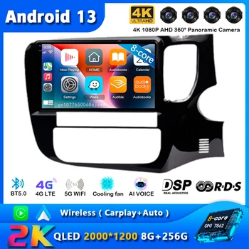 Android 13 Carplay autorádio Na Mitsubishi Outlander 3 GF0W GG0W 2012 2013 - 2018 Navigácie GPS Multimediálny Prehrávač stereo WiF+4G