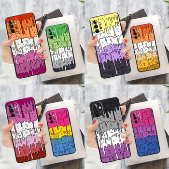 Pastelové Topenia Rainbow Lesbickej Hrdosti LGBT obal Pre Samsung Galaxy A52 A12 A22 A32 A42 A72 A11 A51 A71 A50 A70 A21S A52S Kryt