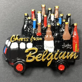 Belgické Pivo Truck Magnety Na Chladničku Turistické Suveníry Chladnička Nálepky Pamätné Domáce Dekorácie