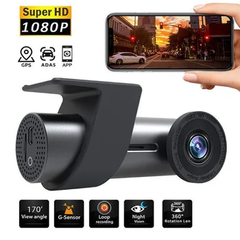 POMLČKA CAM HD Nočné Videnie WIFI Dual Objektívom, USB Inštalácia Zadarmo Záznamník Veľkoobchod 360DVR Auto Dash Cam