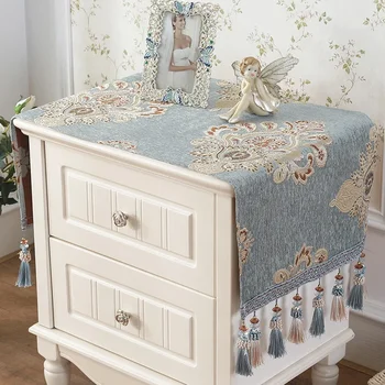 Nočný stolík kryt, bavlneného plátna, protiprachový kryt, obrus