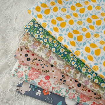 100% bavlna twill kvet tkaniny pre DIY Šitie textilných tecido tkaniva patchwork posteľná bielizeň satén