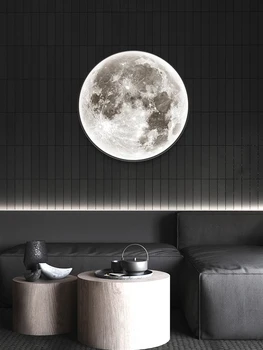 Mesiac Nástenné svietidlo Moderného Jednoduché Nástenné Nástenné svietidlo obývacia Izba Pozadí Steny Dekoratívne Lampy, Nočné Spálňa Sconce LED