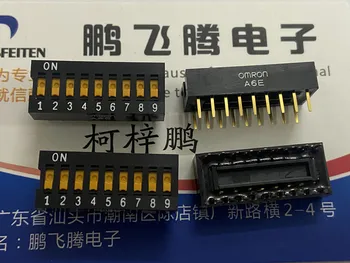 1PCS Dovezené Japonský A6E-9101 dial kód prepnite 9-bitové rovno plug 2.54 mm kľúč typu ploché dial kódovanie