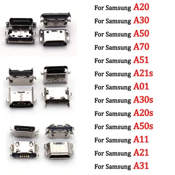 20Pcs Pre Samsung A20 A30 A50 A70 A51 A21s A01 A30s A20s A50s A11 A21 A31 A52 A02s A32 Nabíjačka, USB Nabíjací Port Konektor Doku