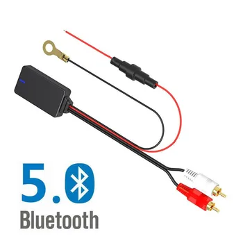 Auto Bezdrôtové Bluetooth Prijímač, Modul Bluetooth 5.0 Hudobné Rádio Stereo Audio kábel Kábel Adaptéra 2RCA Konektor Hudby AUX Adaptér