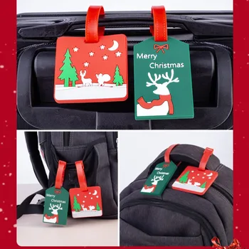 Kabelka Príslušenstvo Batožiny Značky Portable Vianočné Dekorácie Kufor, Taška Značky PVC ID Názov Štítok s Adresou Muži Ženy