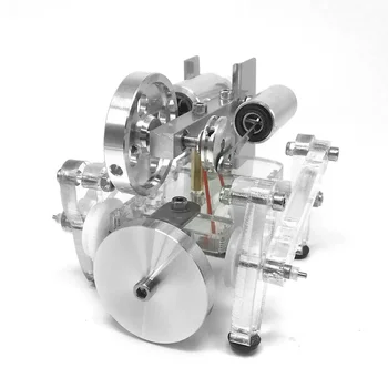 Mechanické 4-legged Zviera Robot Stirling Motor Model Mini Quadruped Animal Model Veda Experiment Hračka Detí, Darček