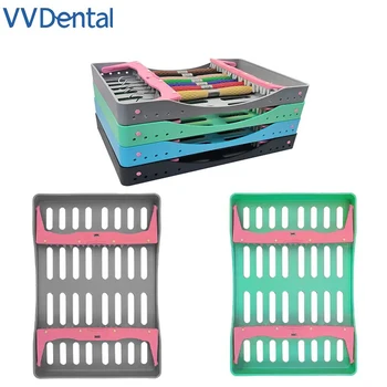 VVDental 10 Otvorov Zubné Sterilizačný Box Stomatológia Dezinfekcia Držiak Na Nástroje Náplň Špachtle Stomatológia Nástroje
