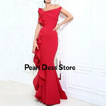 Pearl Šaty dámske Červené Mimo Ramenný Prehrabať Tesný Morská víla Šaty Večerné Šaty 2023