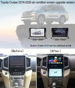 Klimatizácia Rada Pre Toyota Land Cruiser 200 LC200 2016-2022 Auto Dotykový LCD Displej Digitálny Multimediálny Prehrávač