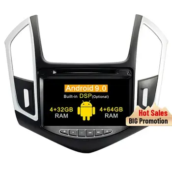 Android 9.0 auto dvd gps prehrávač pre Chevrolet Cruze 2013 2014 2015 DSP rádio, gps navigácia, podpora Bluetooth, wifi volant